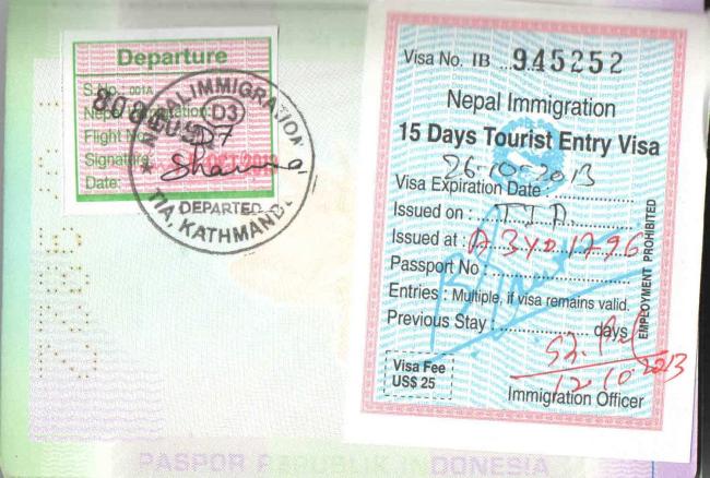 <span>Visa pour le Népal</span>
