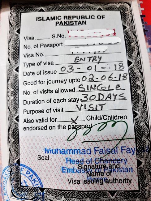 <span>Visa for Pakistan</span>
