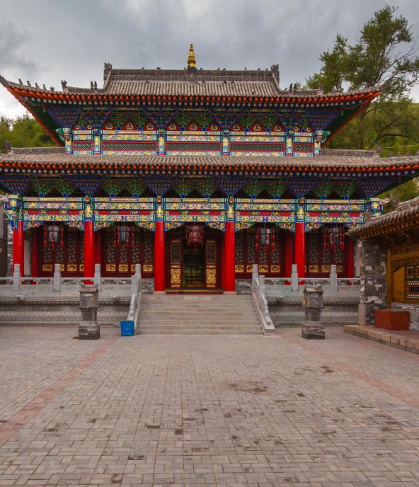 Part of the famous Buddhist Kumbum Monastery in Qinghai province, China