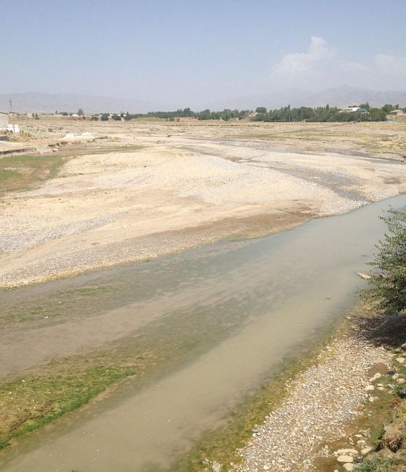 Qashqadaryo river in Kitab